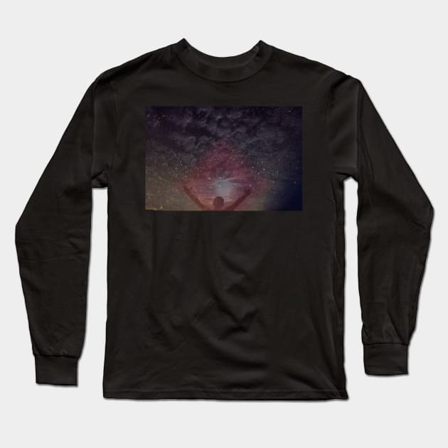 space guy Long Sleeve T-Shirt by rickylabellevie